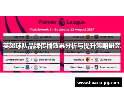 英超球队品牌传播效果分析与提升策略研究